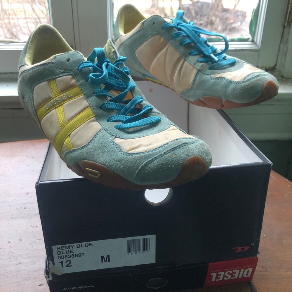 Diesel blue yellow Remy shoes